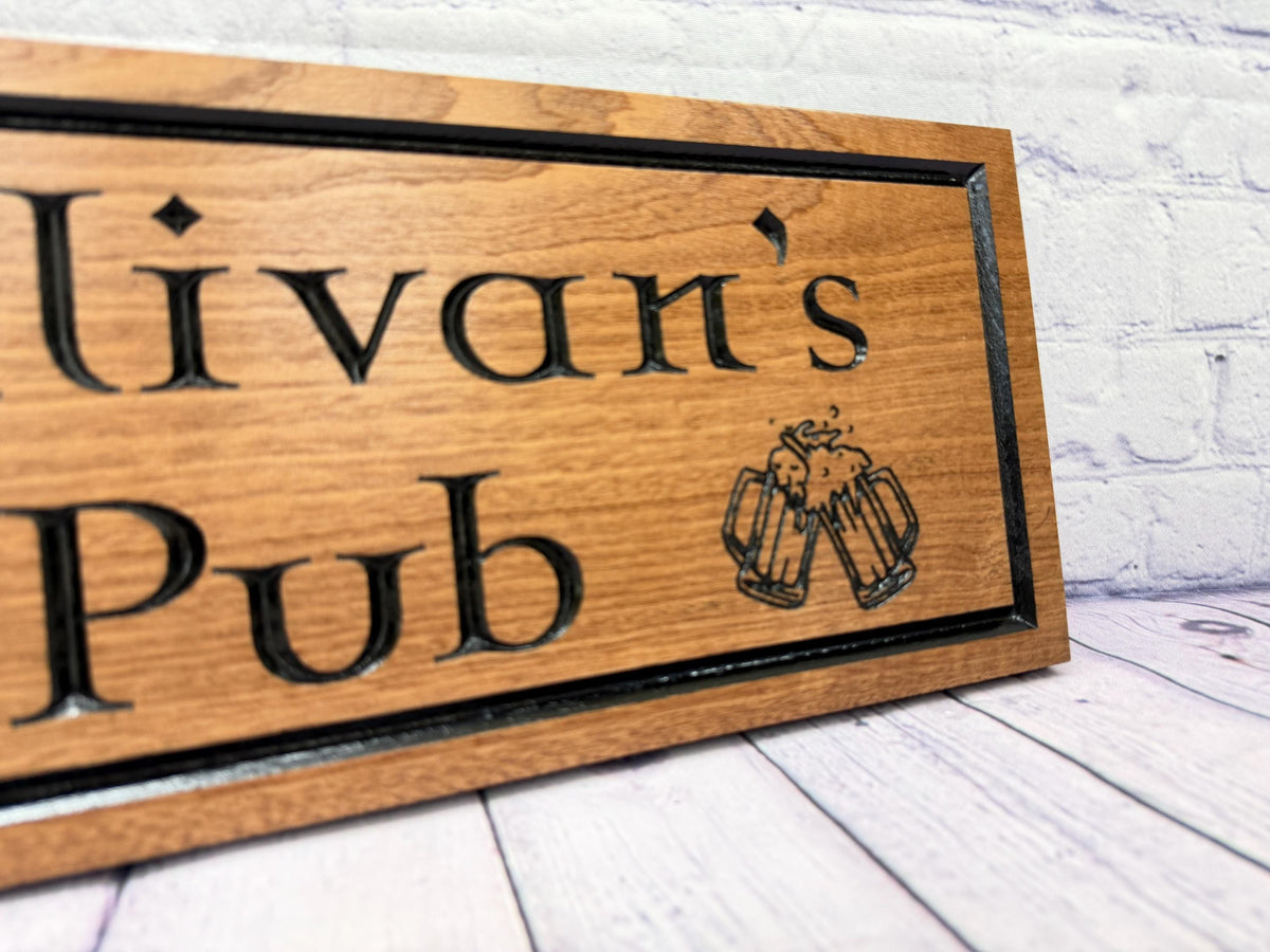 Leprechaun Hat Irish Bar Sign by Rustic Timber and Gifts