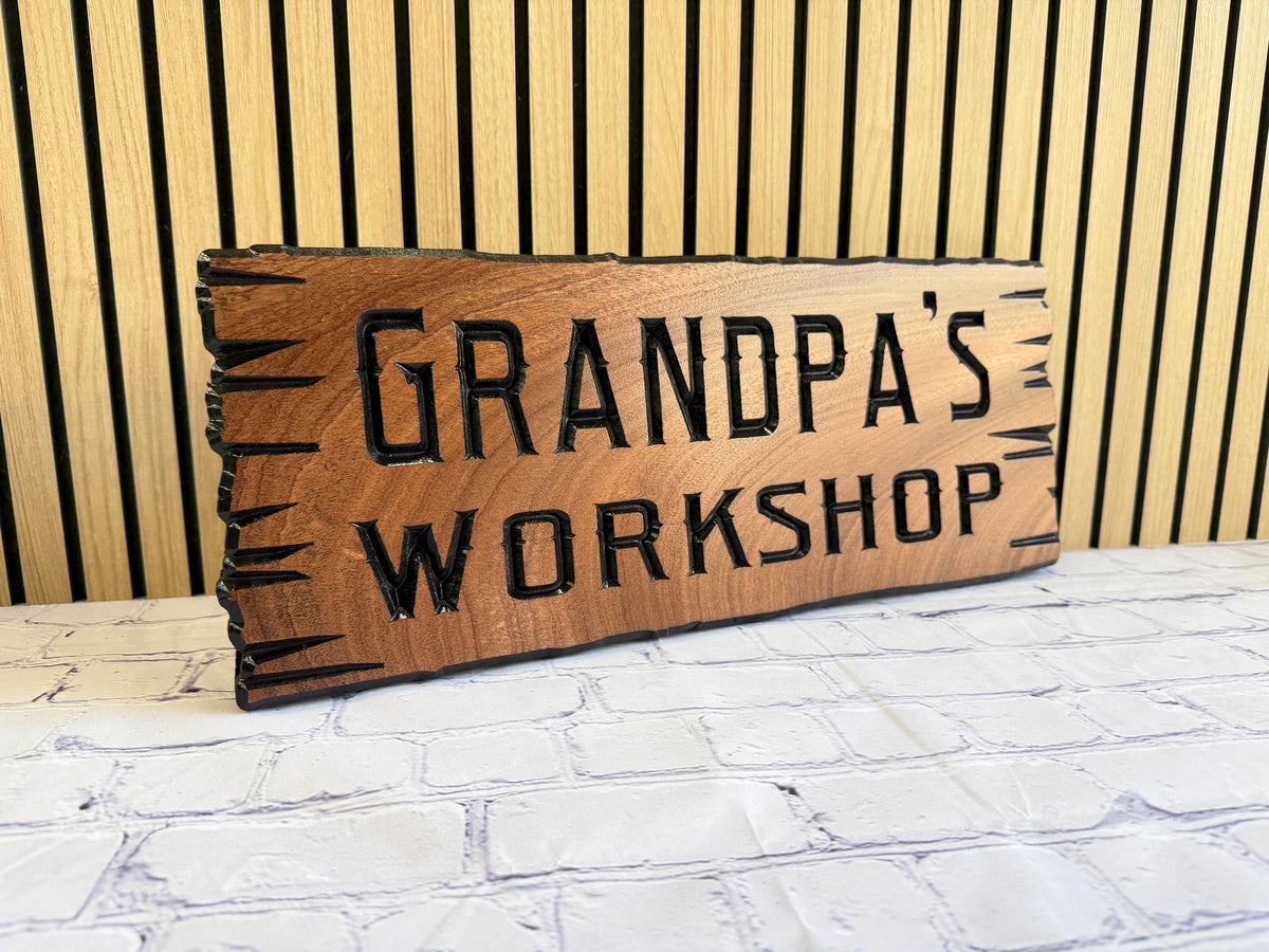 Grandpa Workshop Sign by Rustic Timber and Gifts