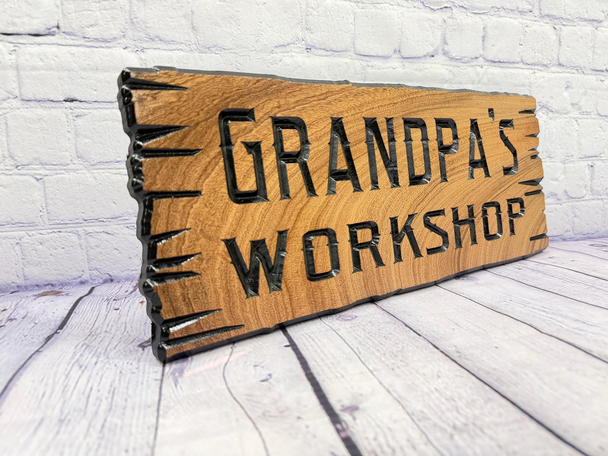 Grandpa Workshop Sign by Rustic Timber and Gifts