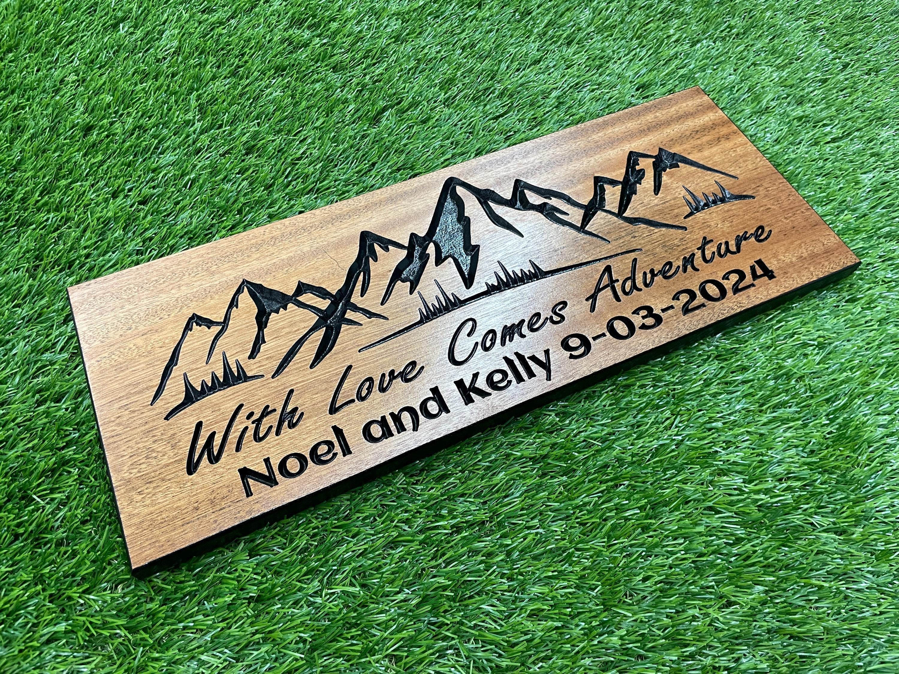 Custom Engraved Wood Sign: Rustic Cabin, Camp, Lodge Decor