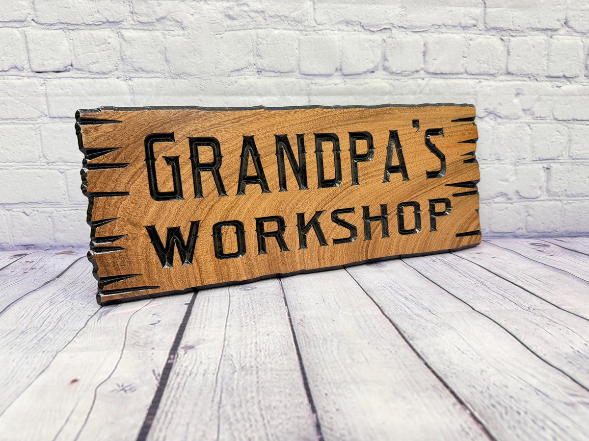 Grandpa Workshop Sign by Rustic Timber and Gifts