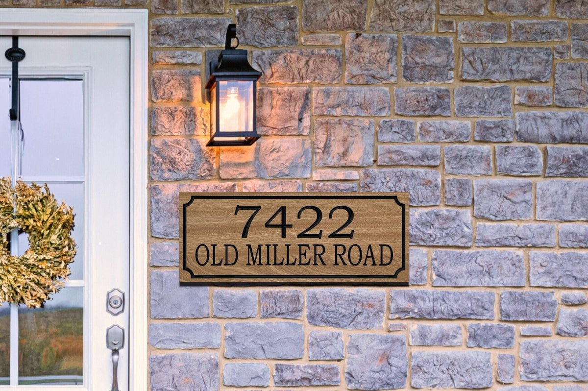 Oak Tree Address Sign by Rustic Timber and Gifts
