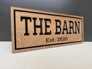 Ski Lodge Sign Custom Wood, Alpine Chalet Name Sign, Mountain Cabin Decor, Snowboard Ski Cabin Gift, Carved Hardwood