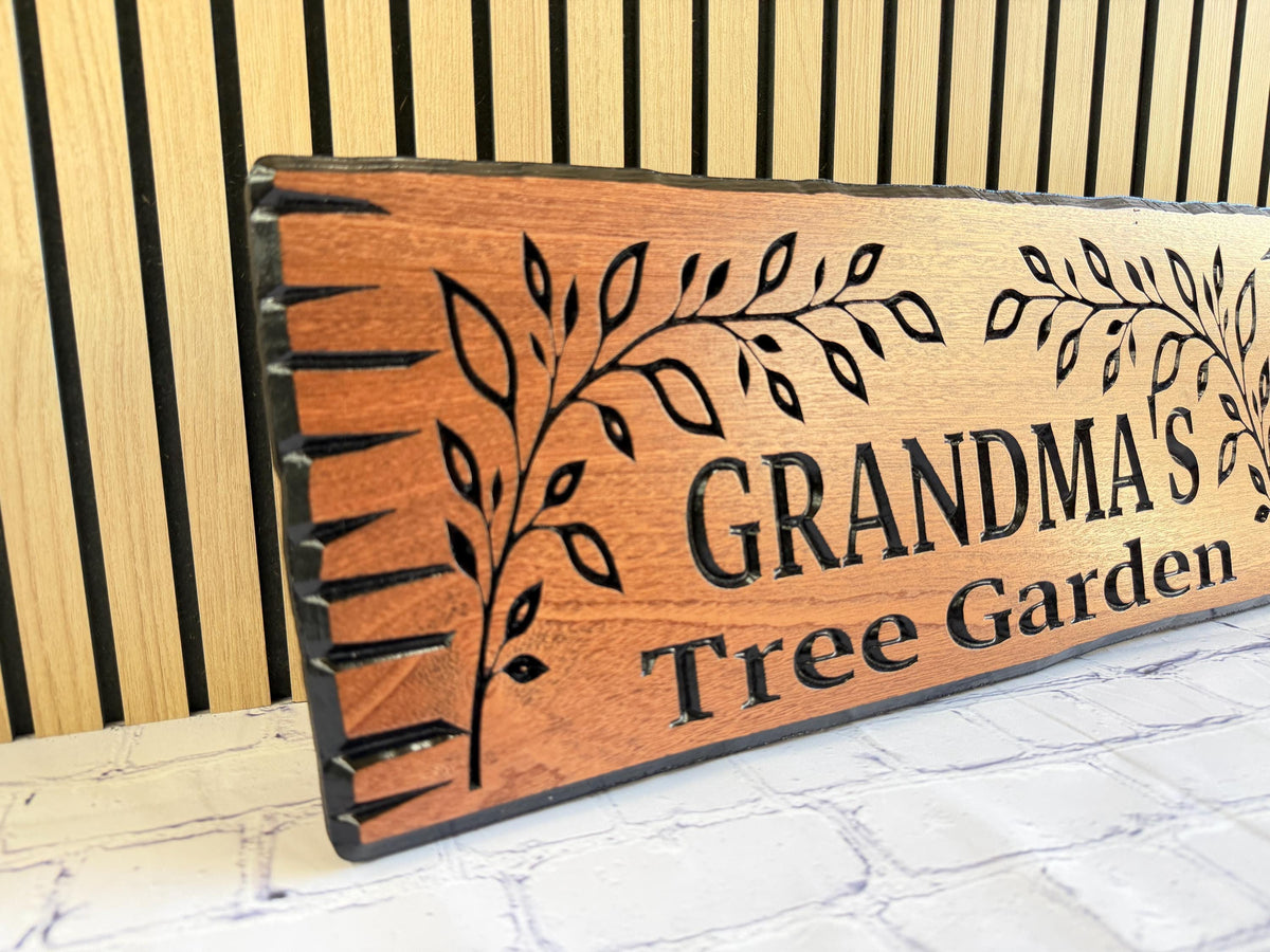 Personalized Wood Name Sign, Custom Camping or Treehouse Sign, Carved Wood