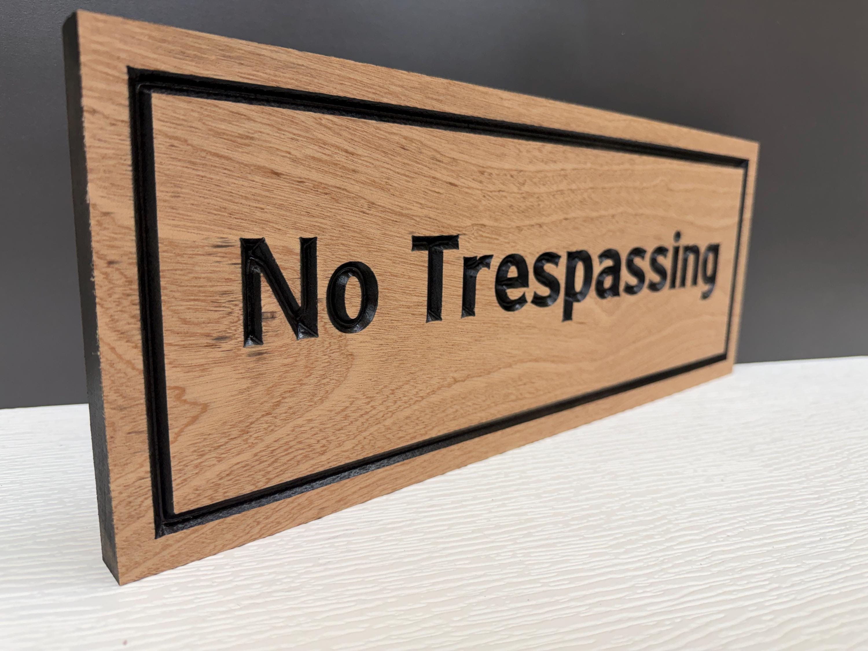 Posted Land Sign, No Hunting No Fishing Custom Carved Wood Sign, Hunting Property Deer Camp Marker, Private Land Owner Gift, Weatherproof