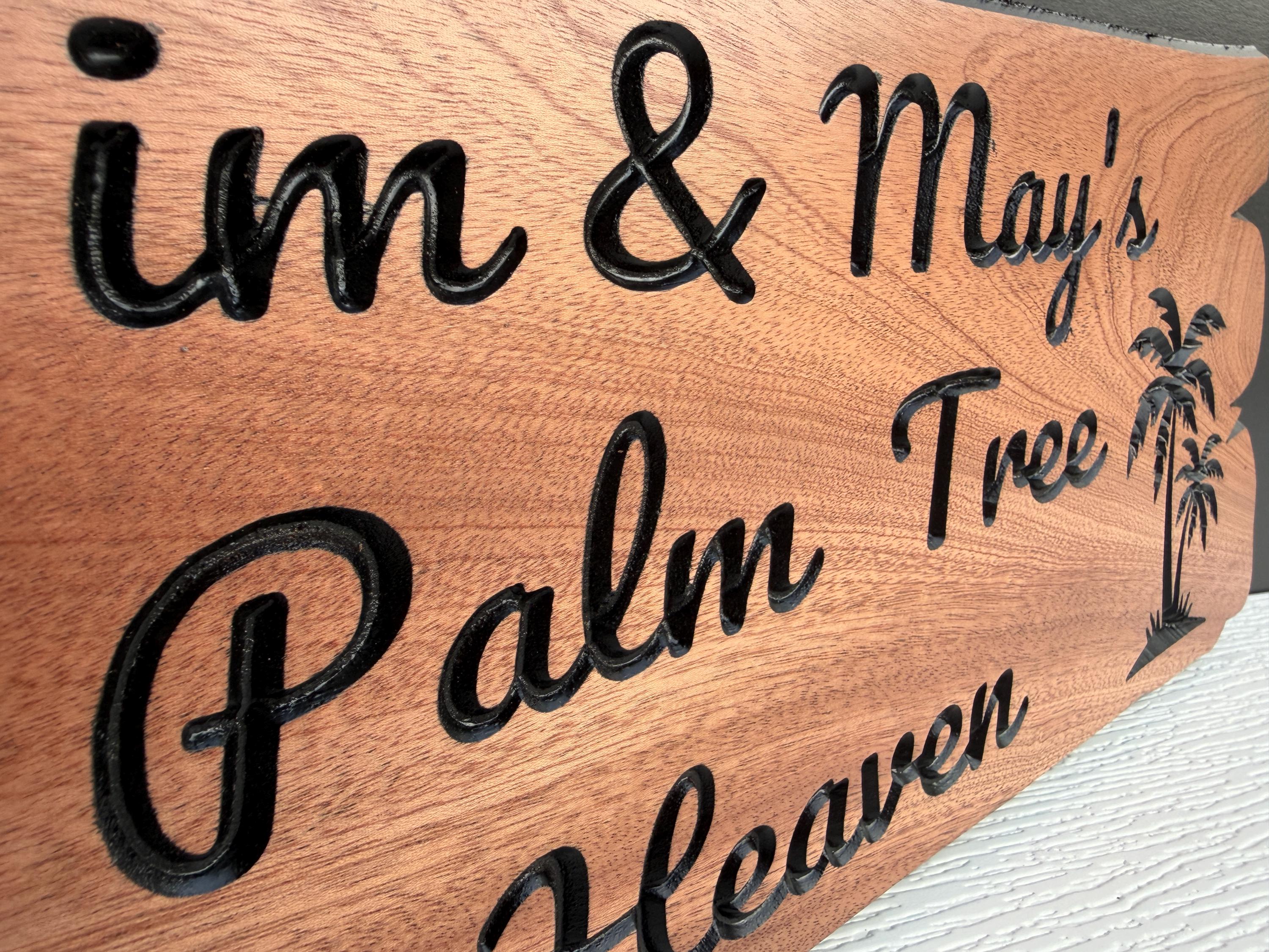 Hawaii Vacation Rental Sign Custom Wood, Airbnb Tiki Bar Decor, Resort Home Bar Sign Personalized, Tropical Retreat Sign Hawaiian