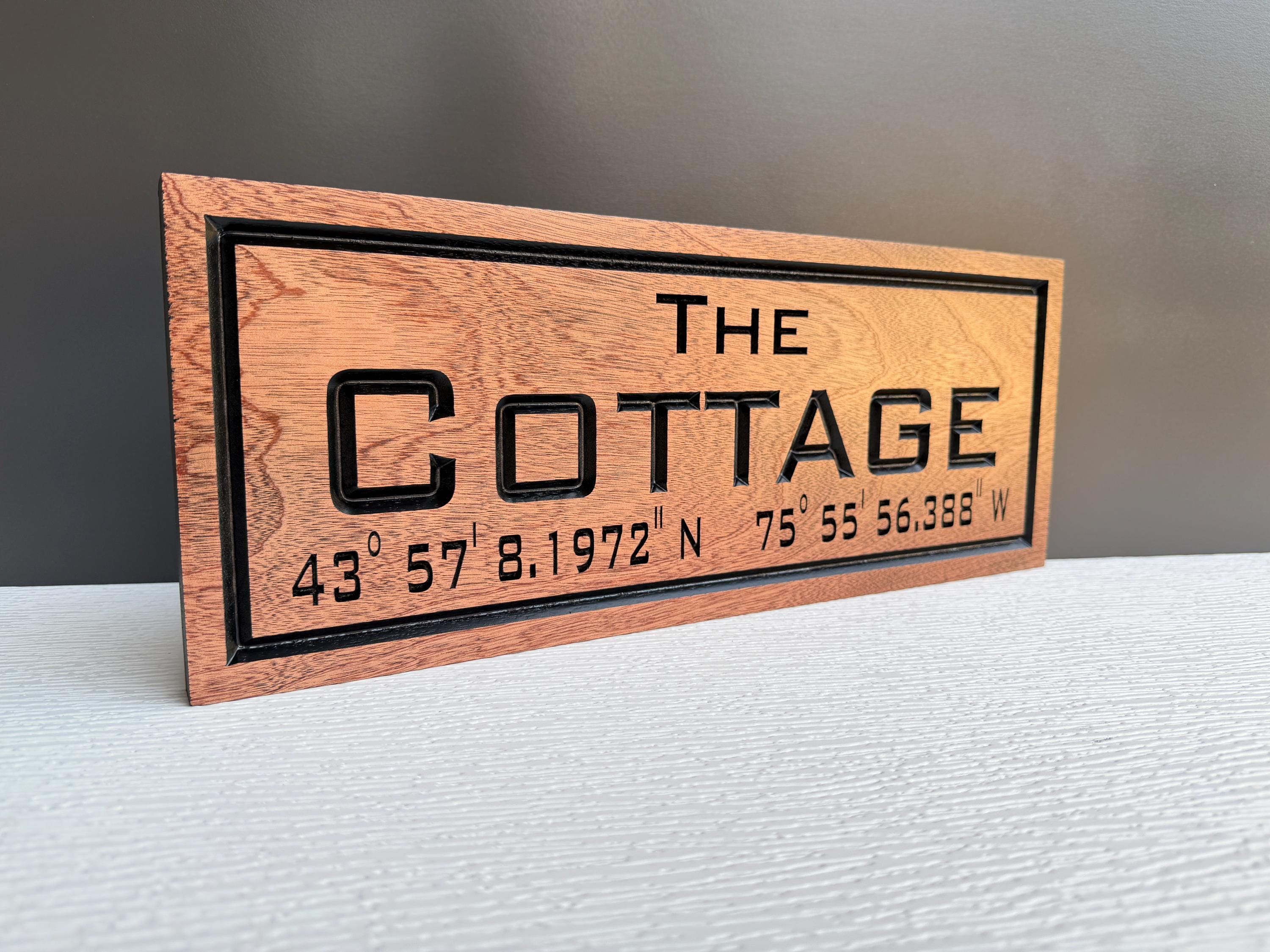 Fishing Lodge Sign Custom Wood, Corporate Retreat Decor, Personalized Hunting Retreat Sign, Camp Welcome Sign Carved