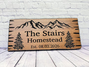 Custom Crew Name Sign, Personalized Camp or Cabin Sign, Carved Hardwood