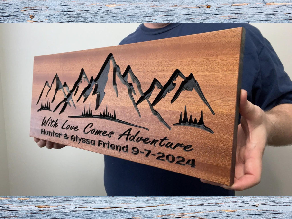 Mountain Family Name Sign by Rustic Timber and Gifts