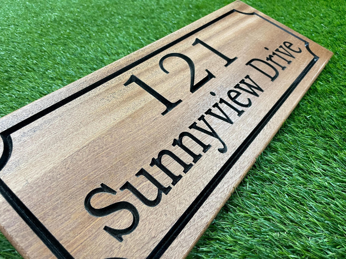 Oak Tree Address Sign by Rustic Timber and Gifts