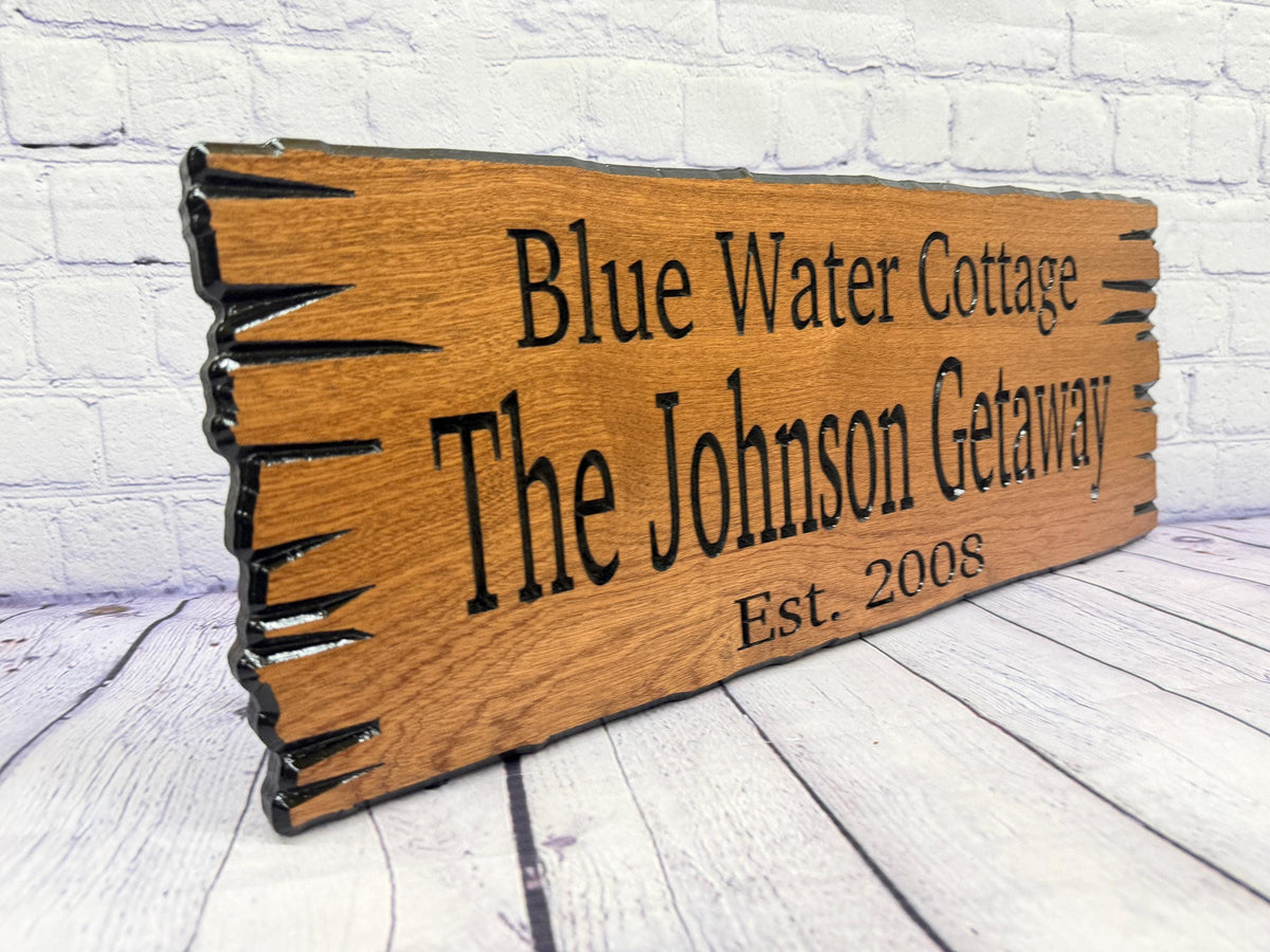 Family Name Cabin Sign by Rustic Timber and Gifts