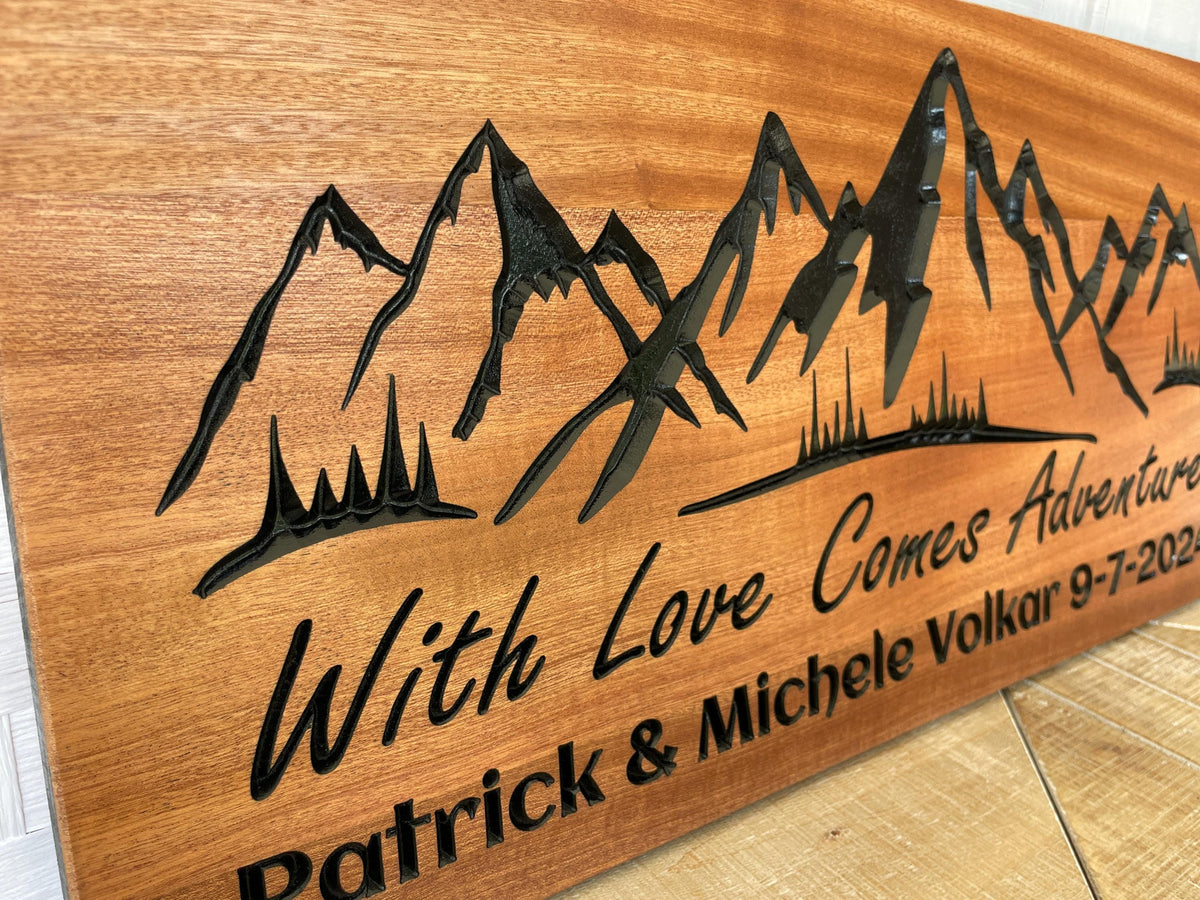 Mountain Family Name Sign by Rustic Timber and Gifts