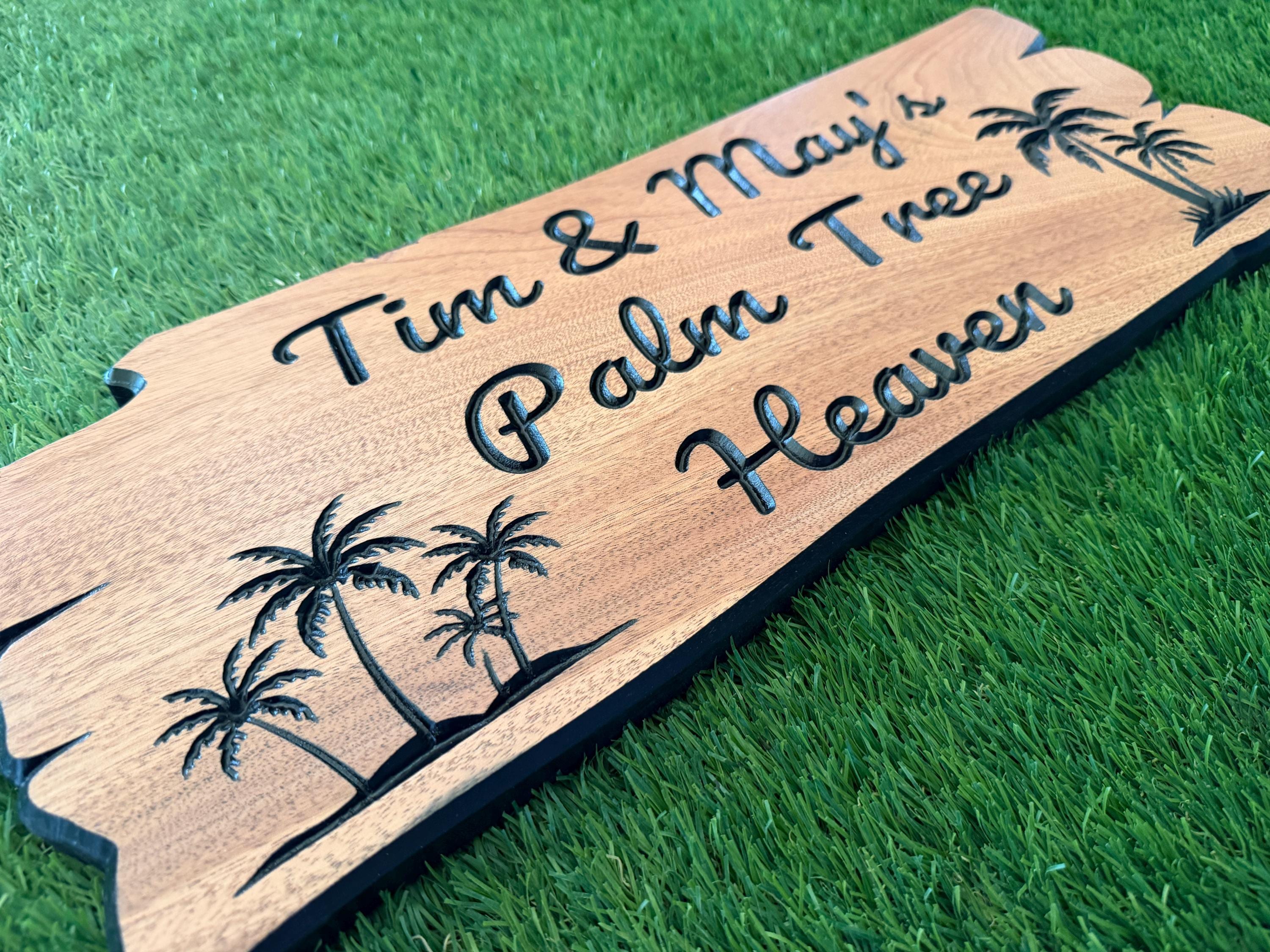 Hawaii Vacation Rental Sign Custom Wood, Airbnb Tiki Bar Decor, Resort Home Bar Sign Personalized, Tropical Retreat Sign Hawaiian