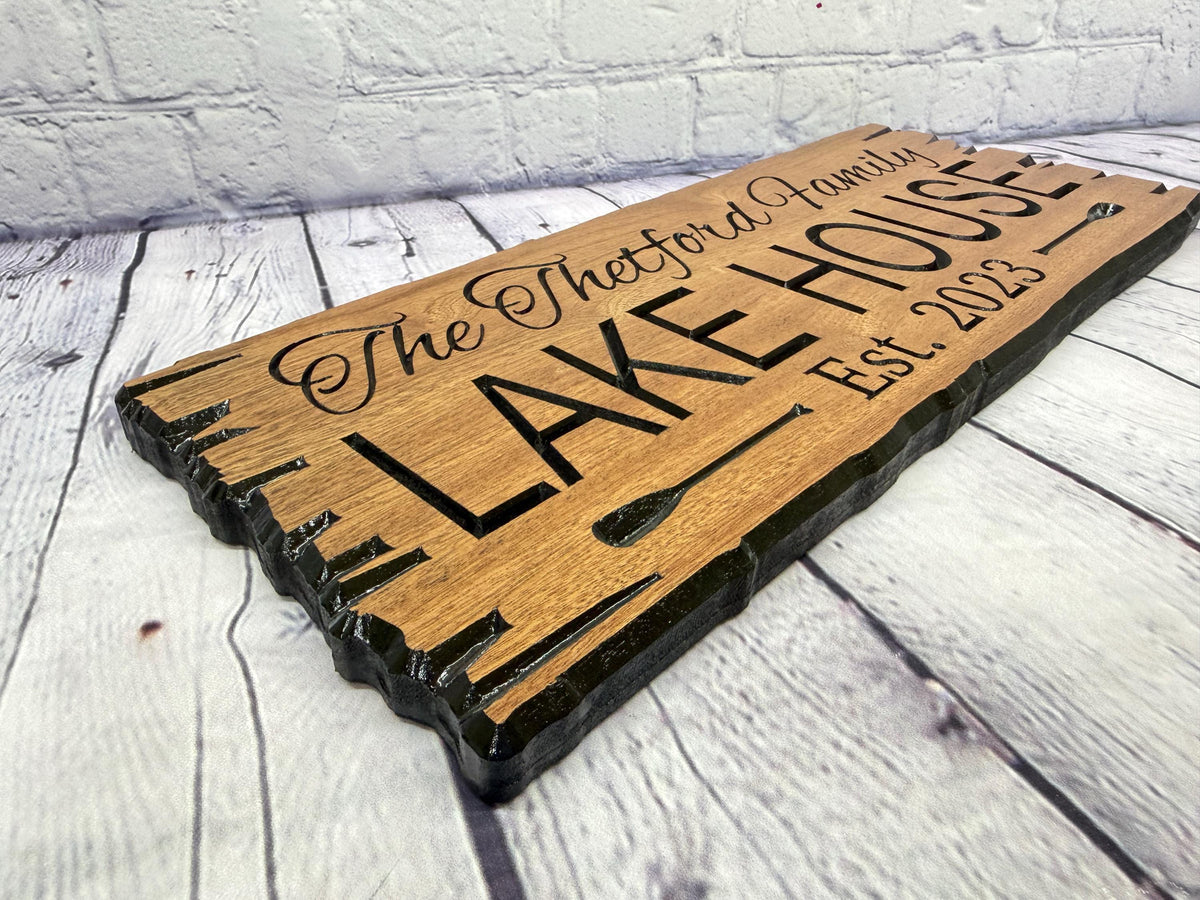 Lake House Name Sign by Rustic Timber and Gifts