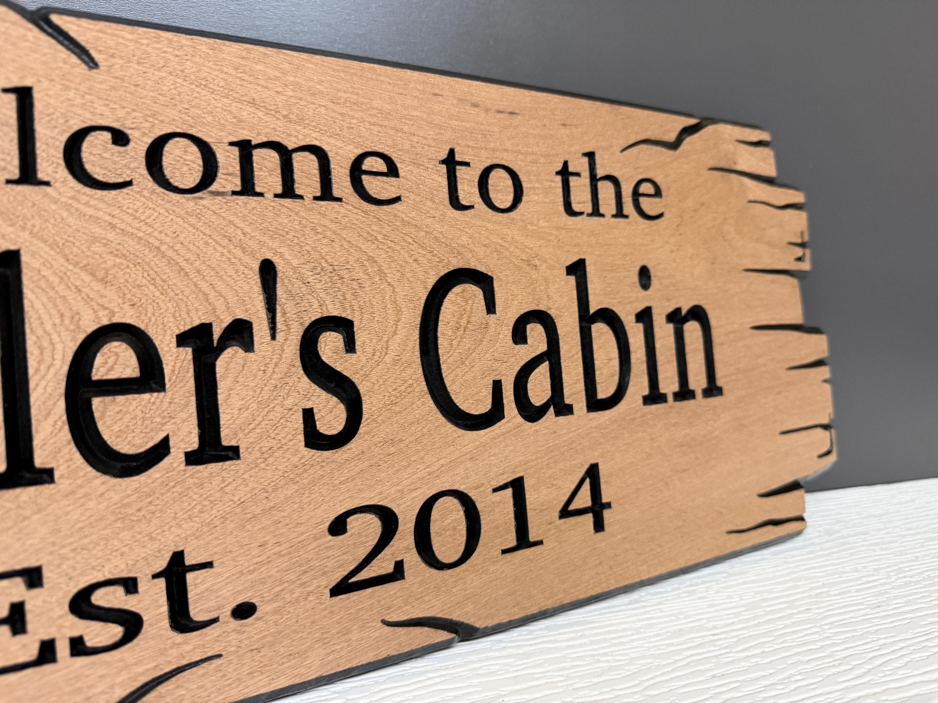 Rustic Gift Family Name Signs, Custom Camp Sign Wooden Sign Custom Signs, Housewarming Gift, Personalized Cabin Sign, Carved Wooden Sign