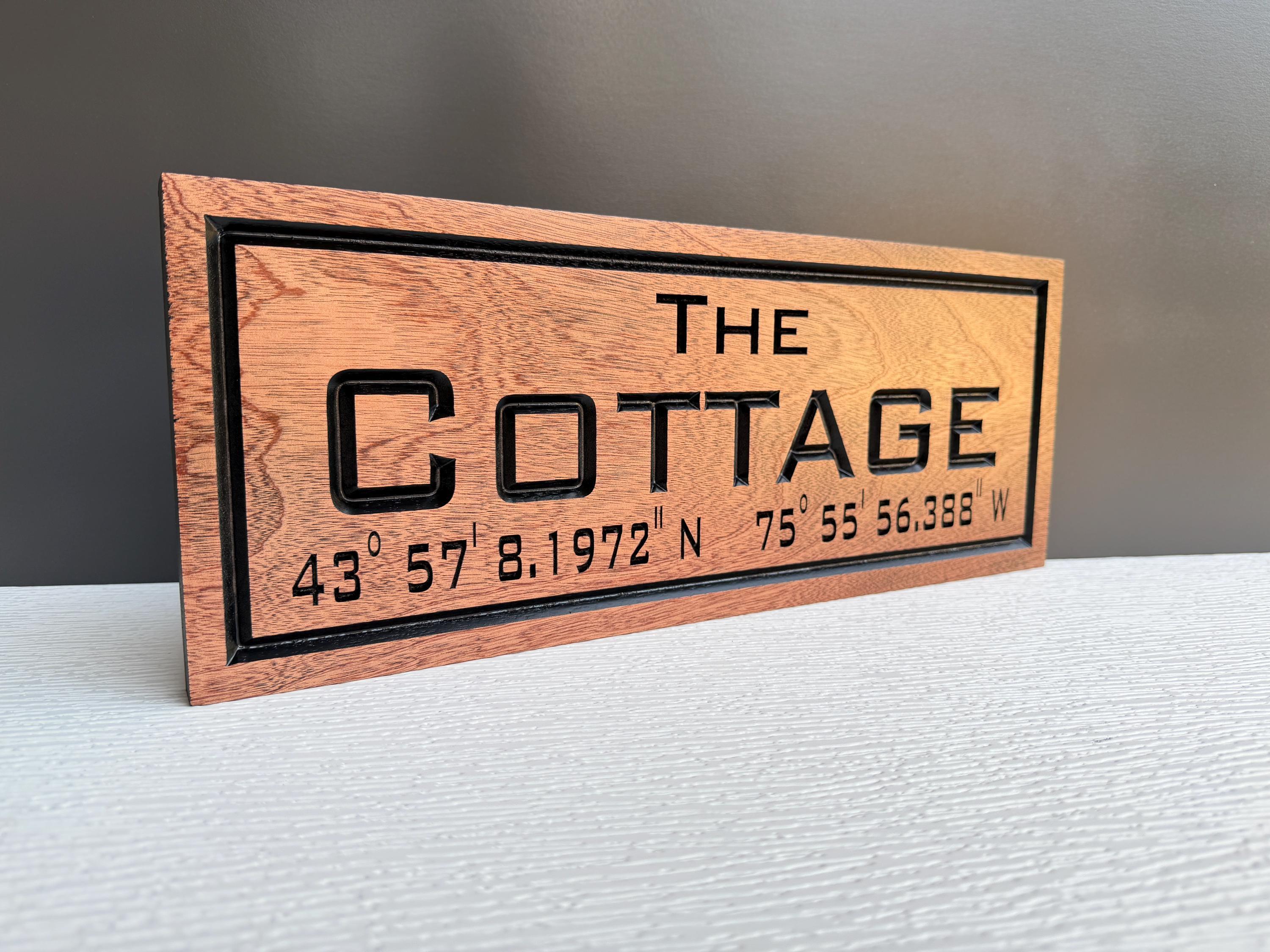 Personalized Cabin Sign, Custom Carved Wood Cabin Name Sign, Welcome to the Cabin, Lake House Decor, Cabin Owner Housewarming Gift