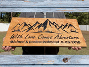 Custom Engraved Wood Sign: Rustic Cabin, Camp, Lodge Decor