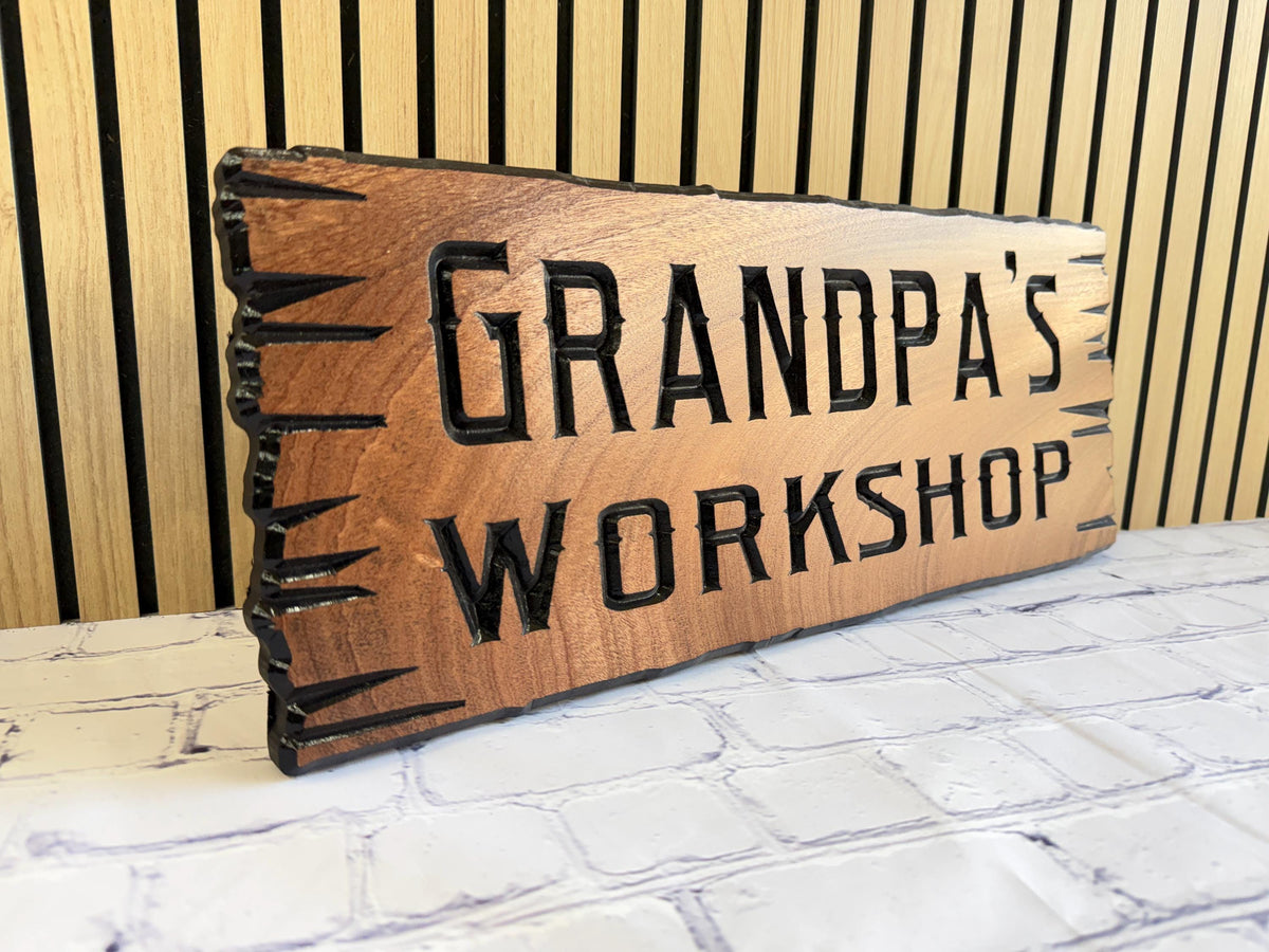 Grandpa Workshop Sign by Rustic Timber and Gifts