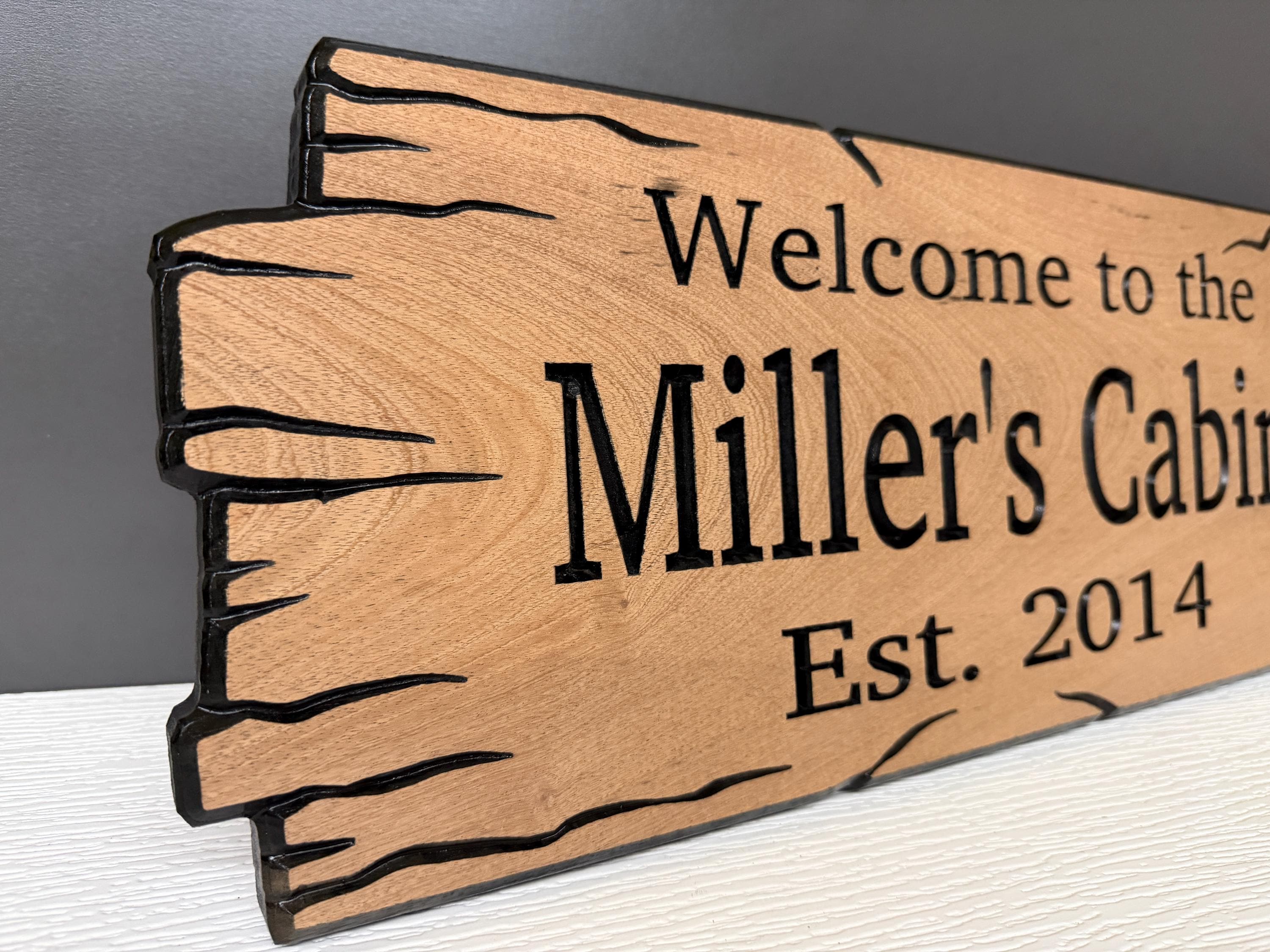 Rustic Gift Family Name Signs, Custom Camp Sign Wooden Sign Custom Signs, Housewarming Gift, Personalized Cabin Sign, Carved Wooden Sign