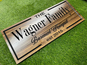 Basement Bar Sign Custom Wood, Family Lounge Sign Personalized, Man Cave Carved Hardwood, Basement Game Room Sign
