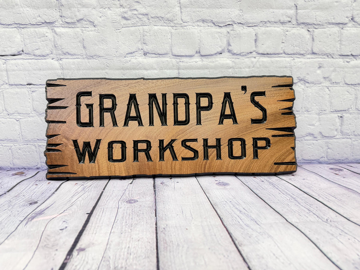 Grandpa Workshop Sign by Rustic Timber and Gifts