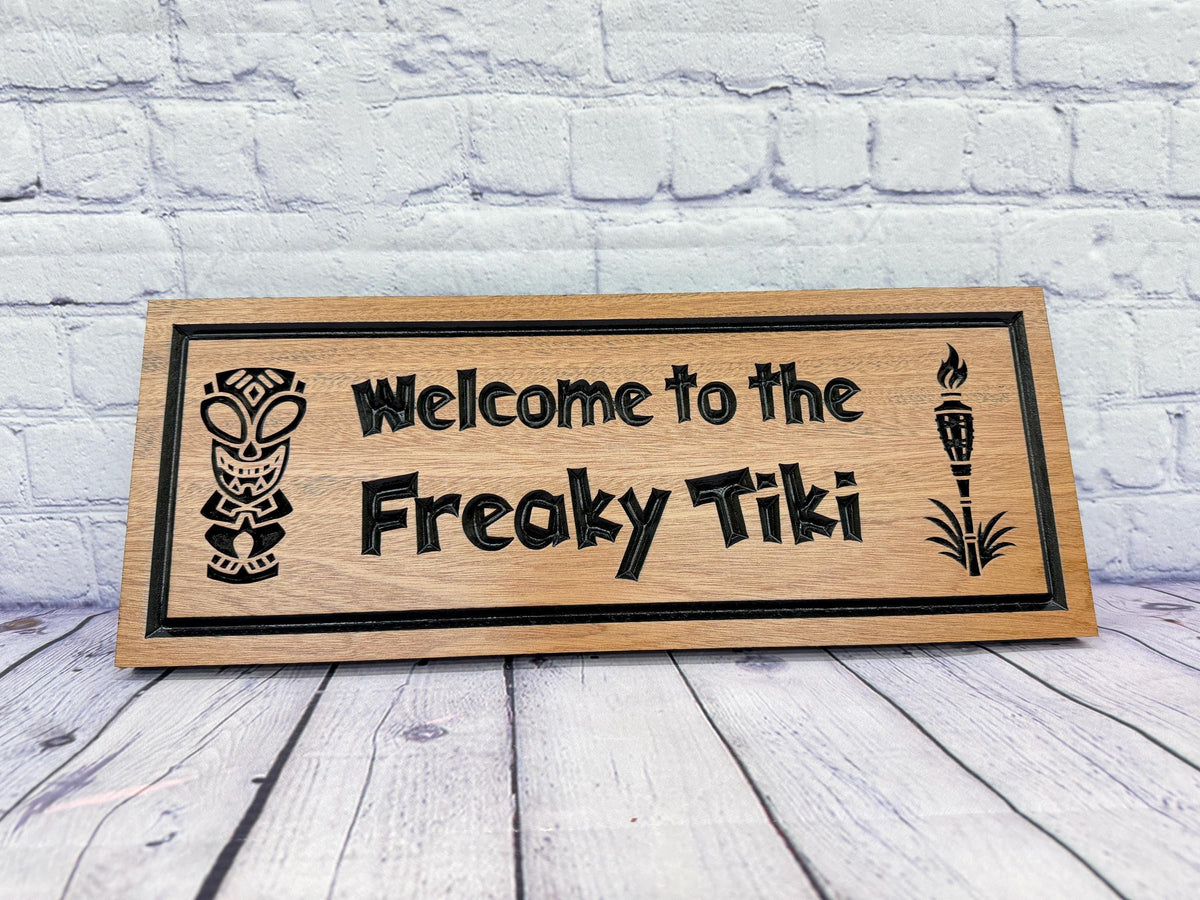 Tiki Bar Wedding Gift Sign by Rustic Timber and Gifts