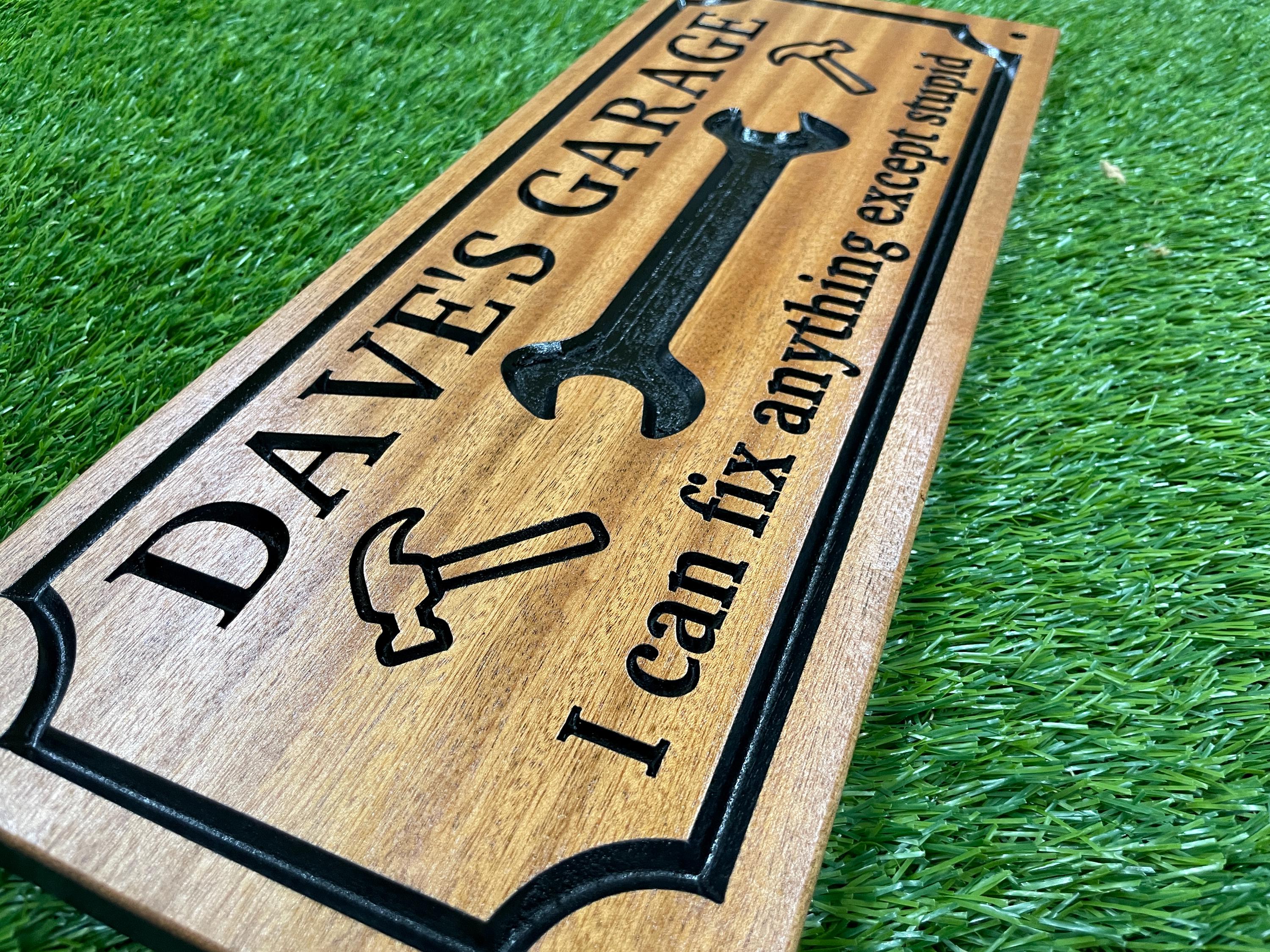 Electrician Gift Custom Wood Sign, Trade Shop Name Sign, Contractor Workshop Decor, Personalized Tradesman Sign