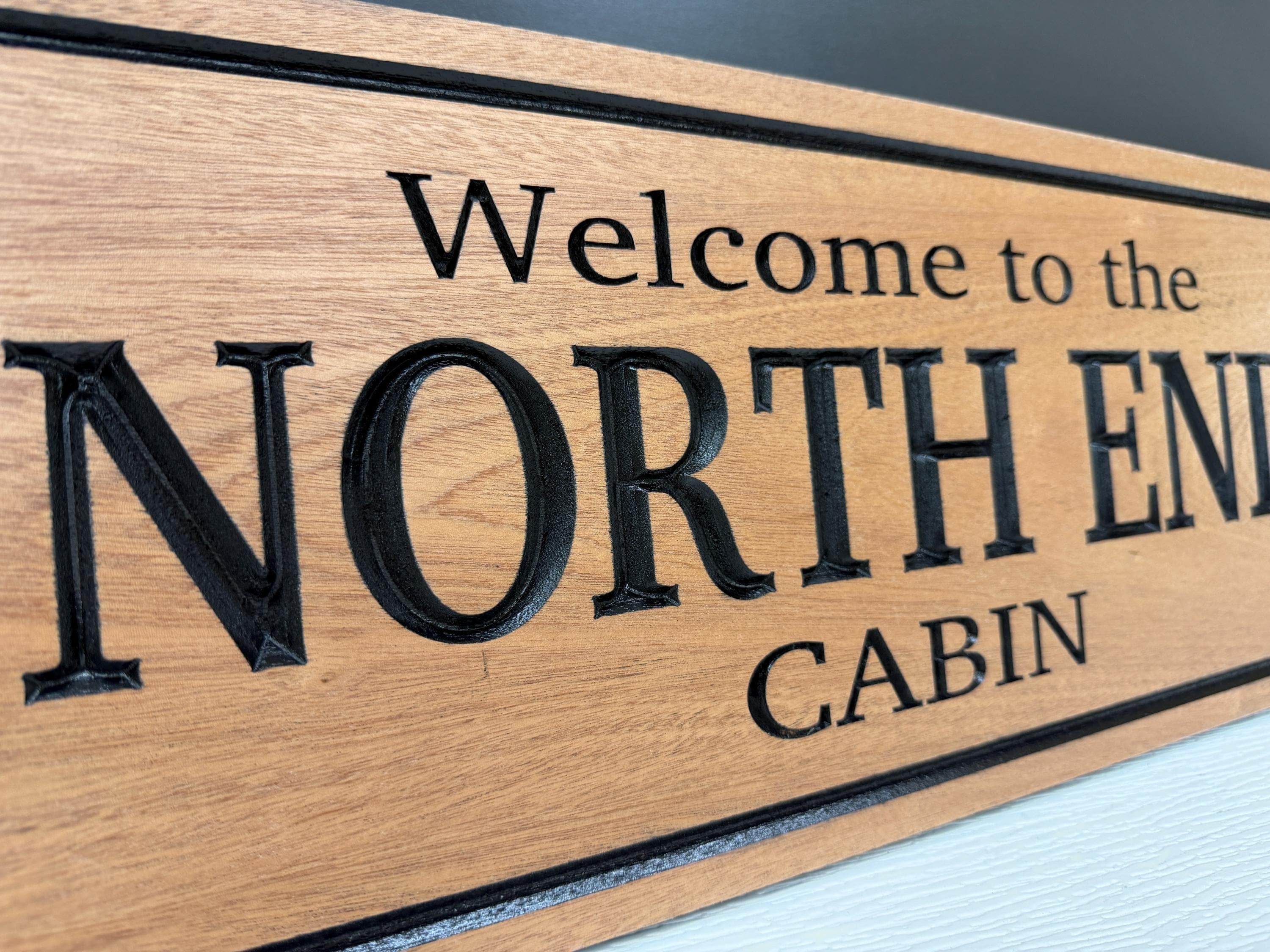 Personalized Cabin Sign, Custom Carved Wood Cabin Name Sign, Welcome to the Cabin, Lake House Decor, Cabin Owner Housewarming Gift