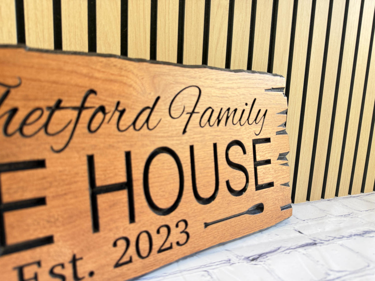 Lake House Name Sign by Rustic Timber and Gifts