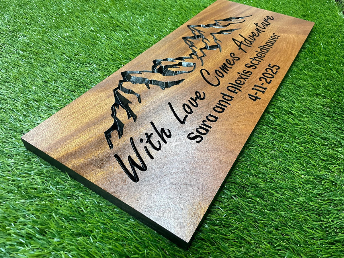 5th Anniversary Wood Gift by Rustic Timber and Gifts