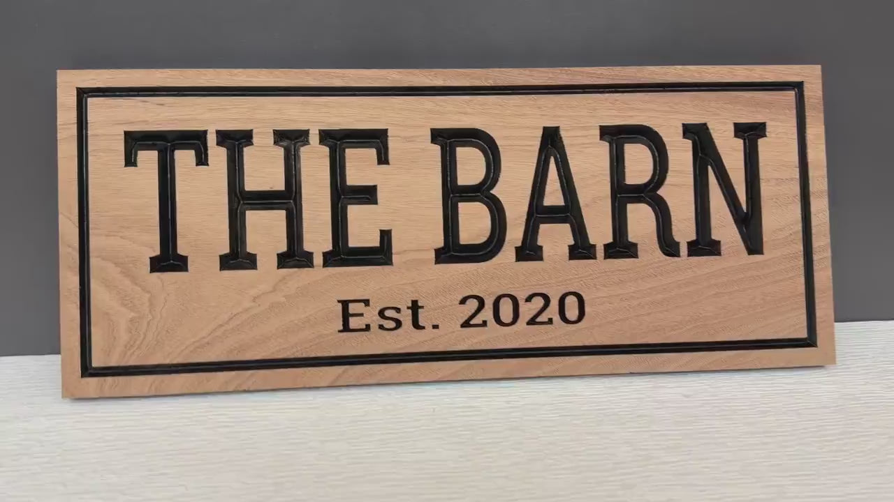 Load video: Horse Barn Sign Custom Wood, Equestrian Property Name Sign, Stable Name Plaque, Personalized Ranch Sign, Horse Gift